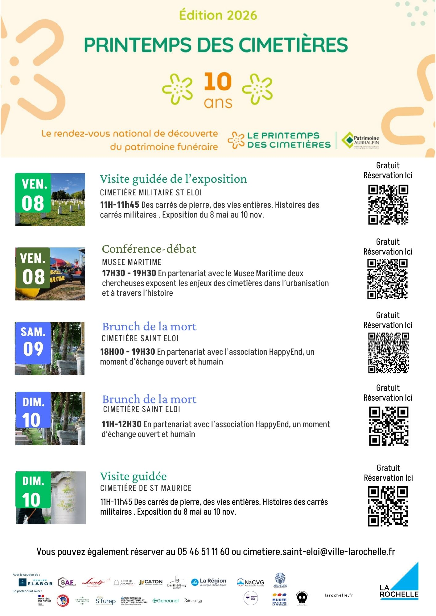 PRINTEMPS DES CIMETIERES DU 8 AU 10 MAI 2026