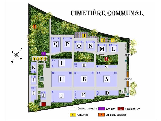 Plan général du cimetière