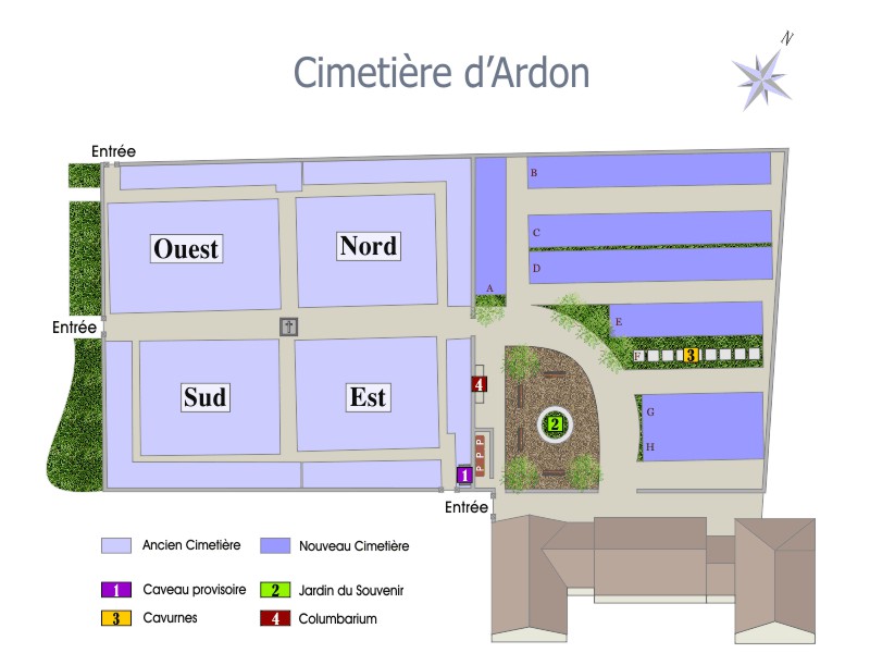 Plan du cimetière entier