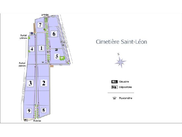 Saint-Léon - Plan du cimetière
