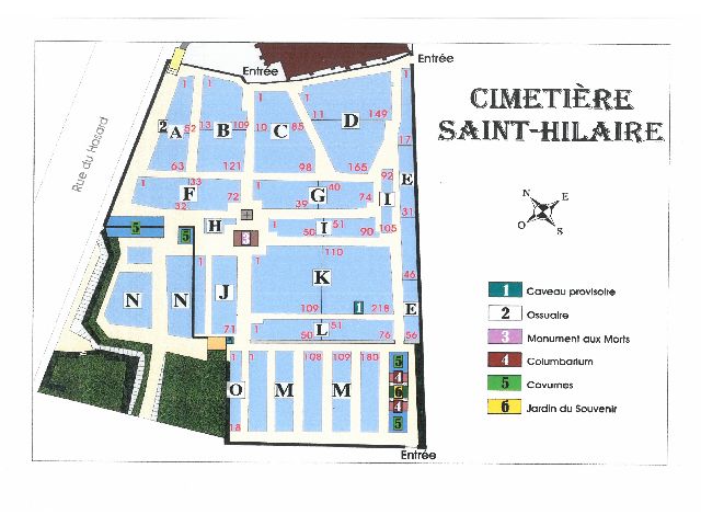 Plan du cimetière