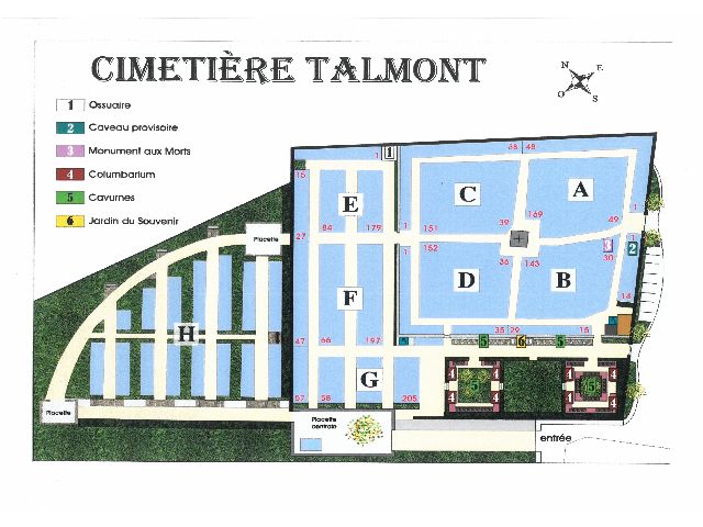 Plan du cimetière